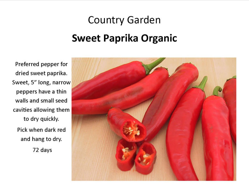 pepper Sweet Paprika Organic