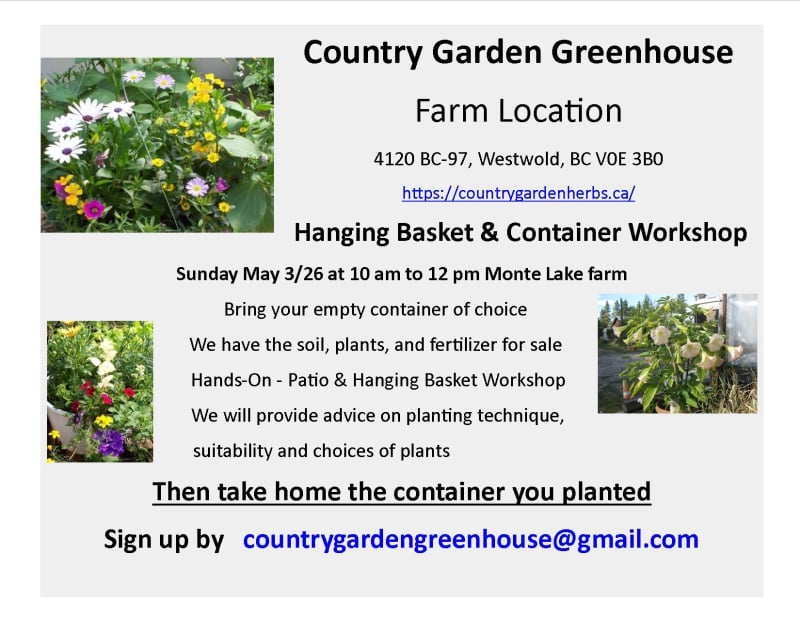 Hanging Basket & Container Work Shop