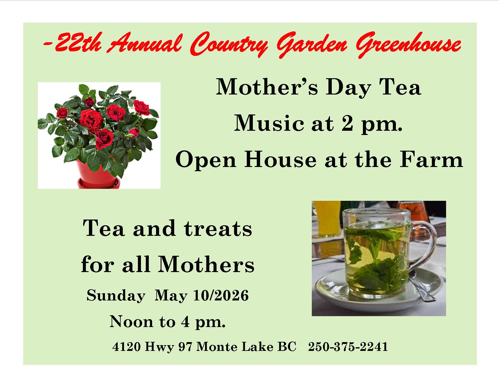 Mothers' Day  open house